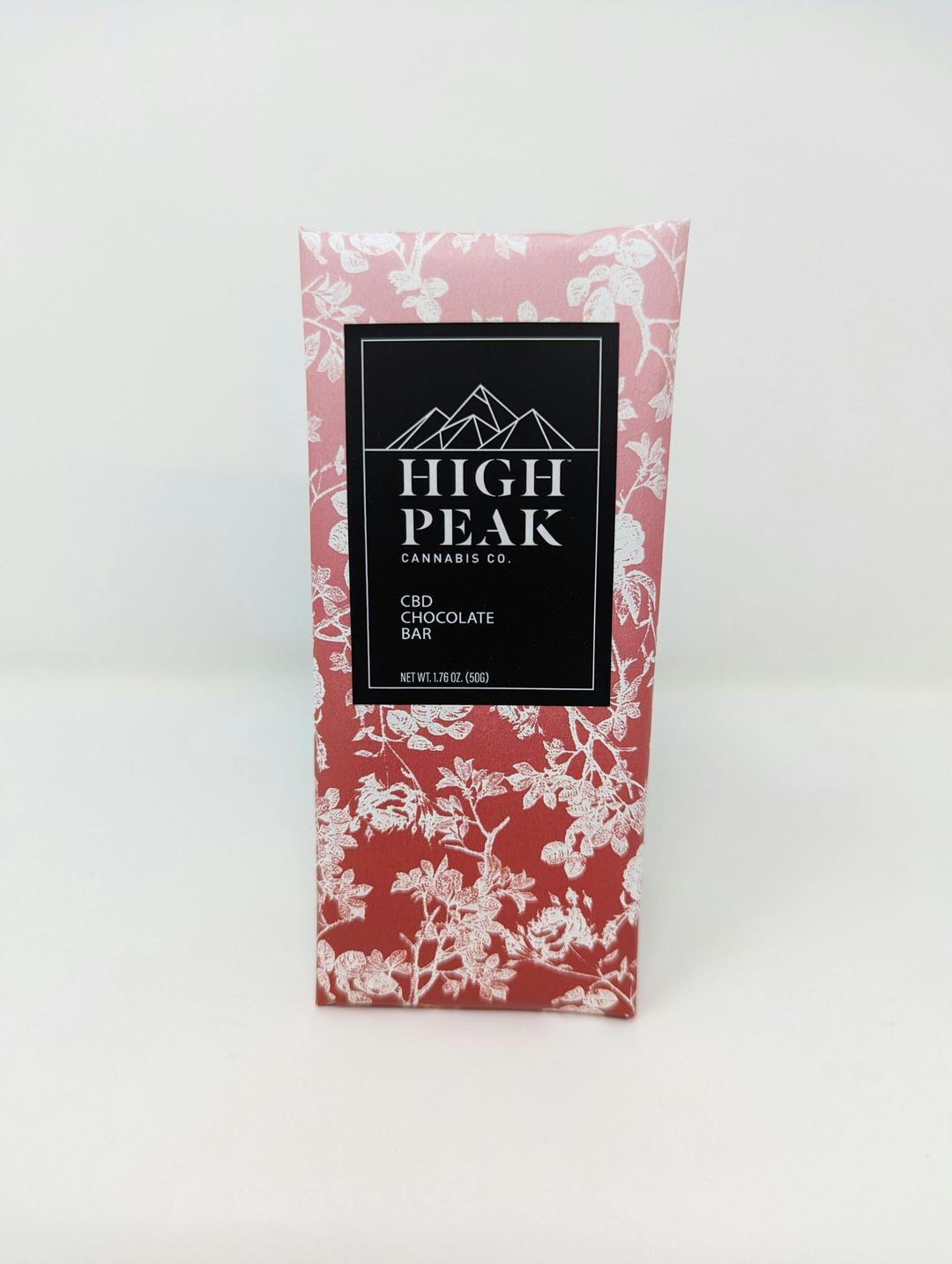 High Peak Cannabis Co. | 100mg CBD Strawberry Dark Chocolate Bar