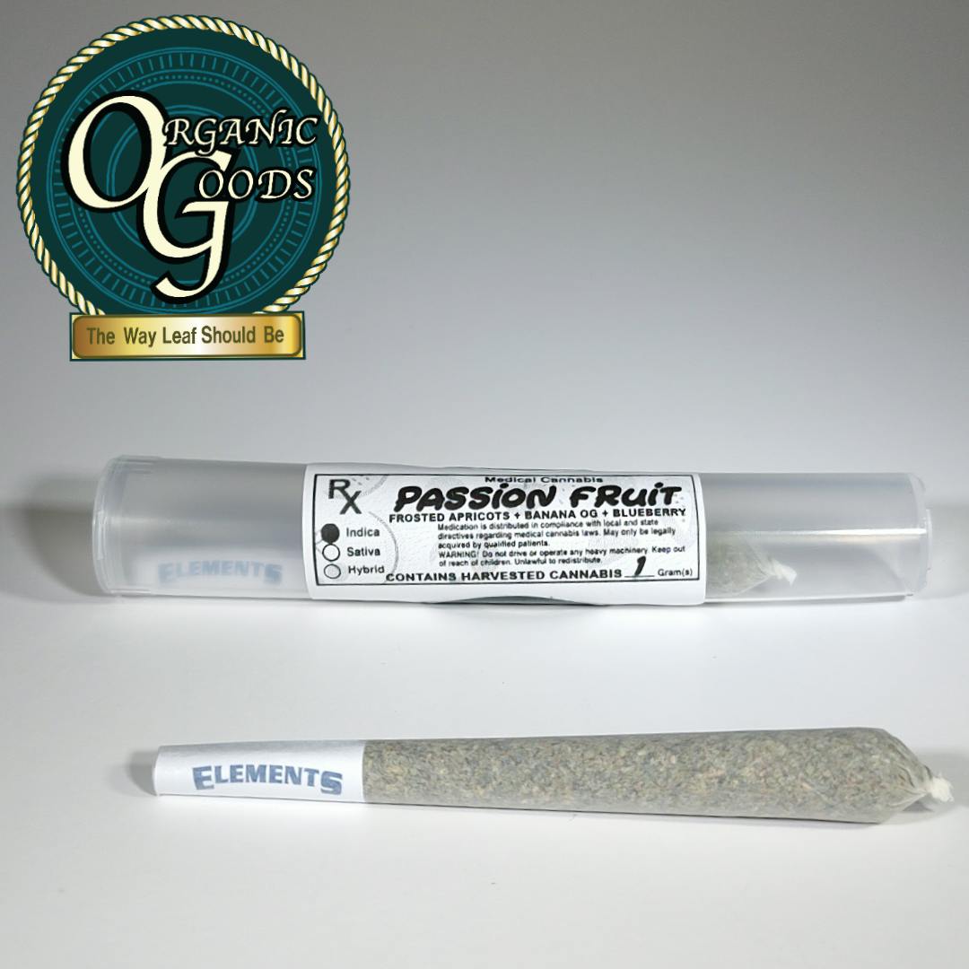 Organic Goods Pre-Roll Passion Fruit 1 G
