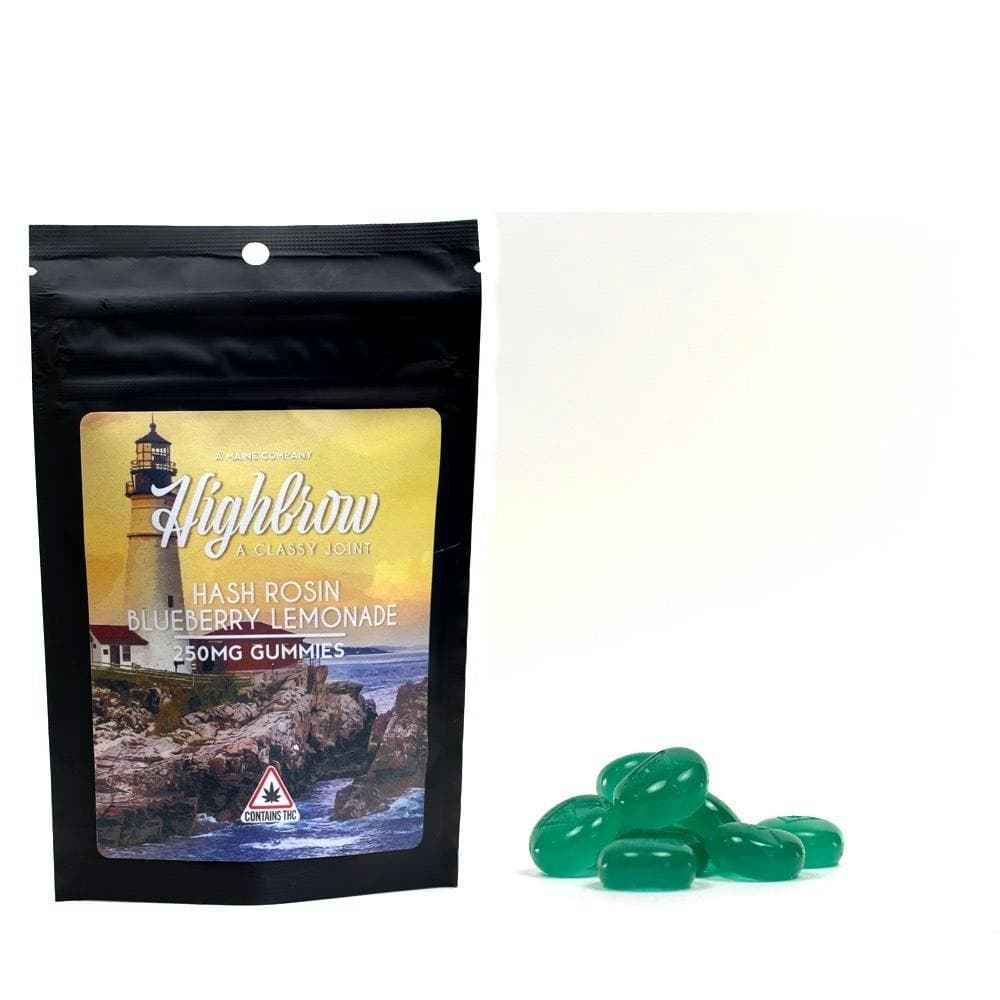 Highbrow Hash Rosin Blueberry Lemonade Gummies 250mg
