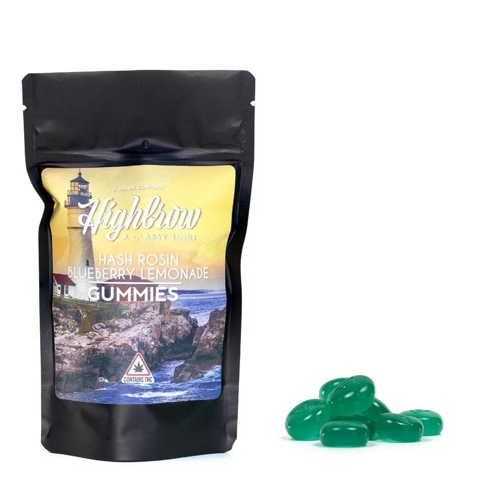 Highbrow Hash Rosin Blueberry Lemonade Gummies 100mg