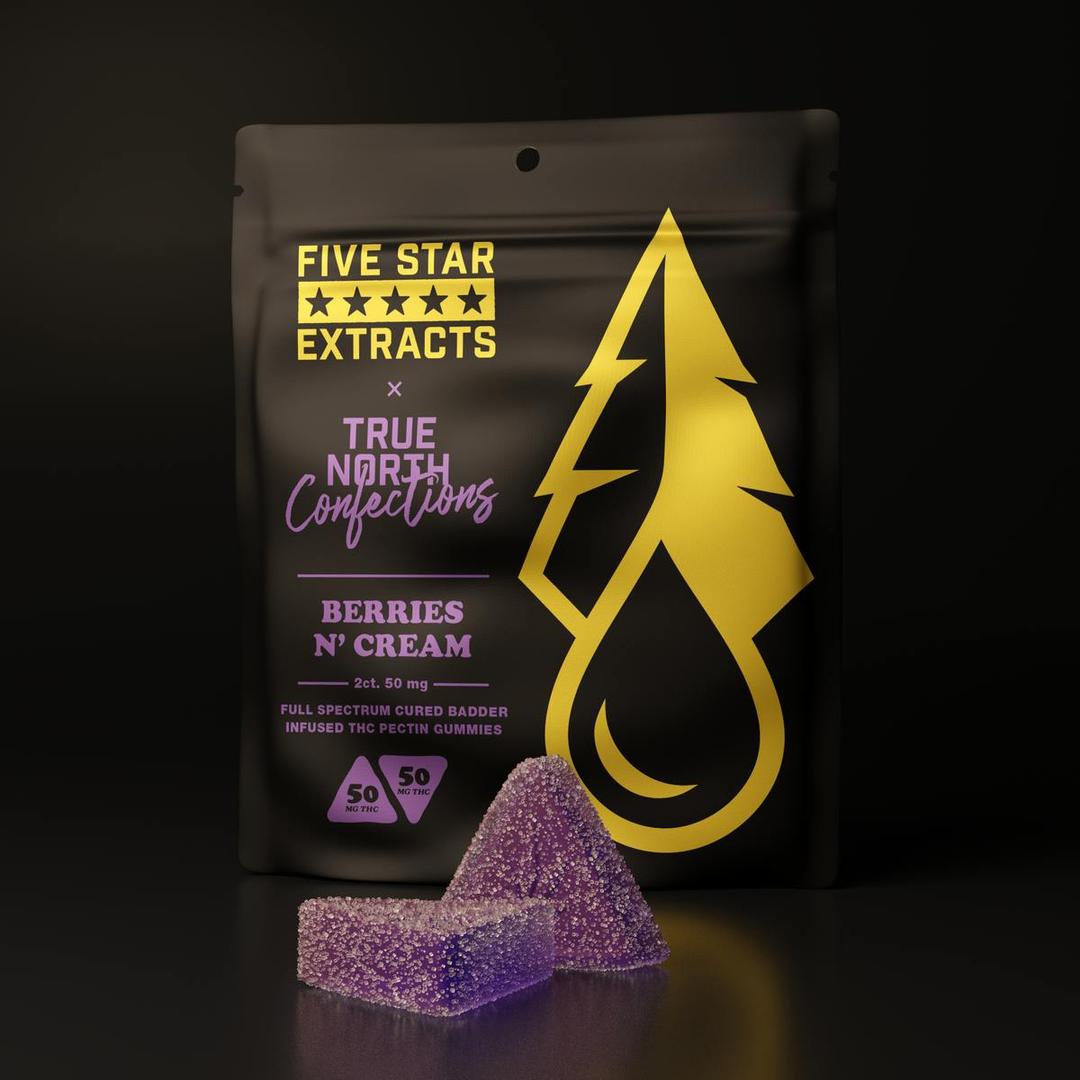 *NEW* Five Star x True North: Berries N Cream Gummies 100mg