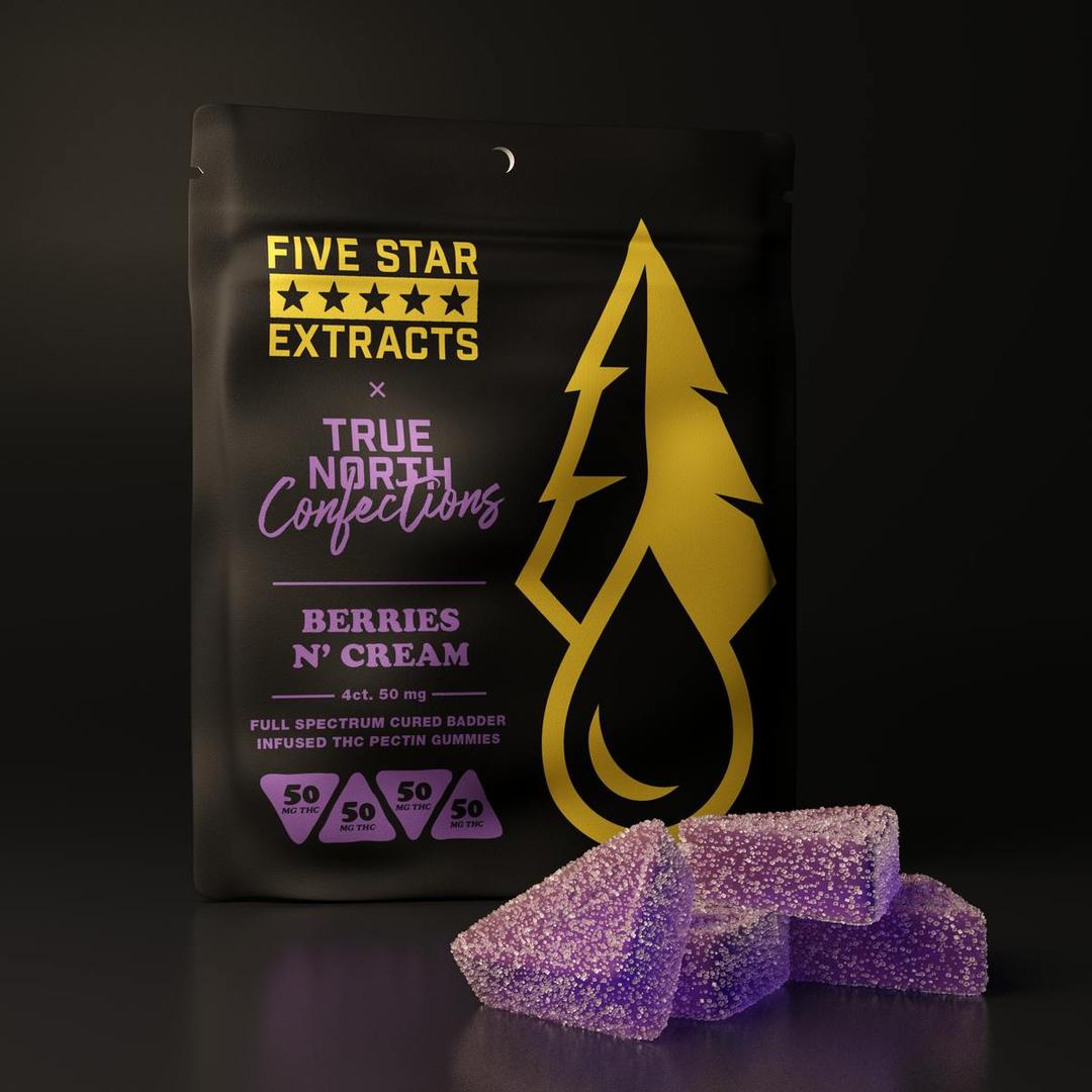 *NEW* Five Star x True North: Berries N Cream Gummies 200mg