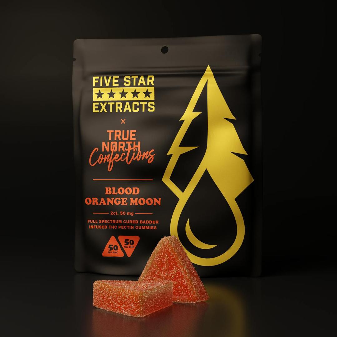 *NEW* Five Star x True North: Blood Orange Moon Gummies 100mg