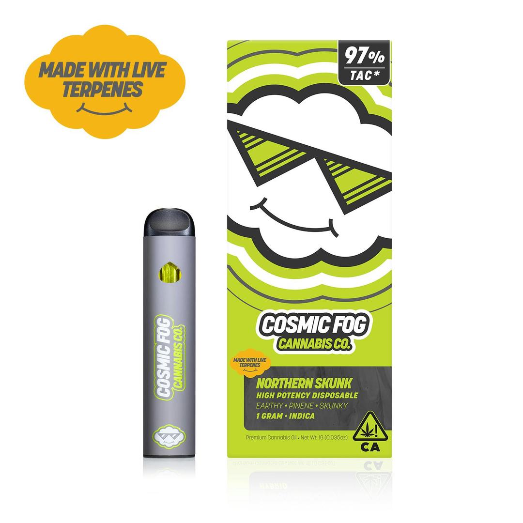 Cosmic Fog - Northern Skunk - 1G Live Resin Disposable Pen (Indica)