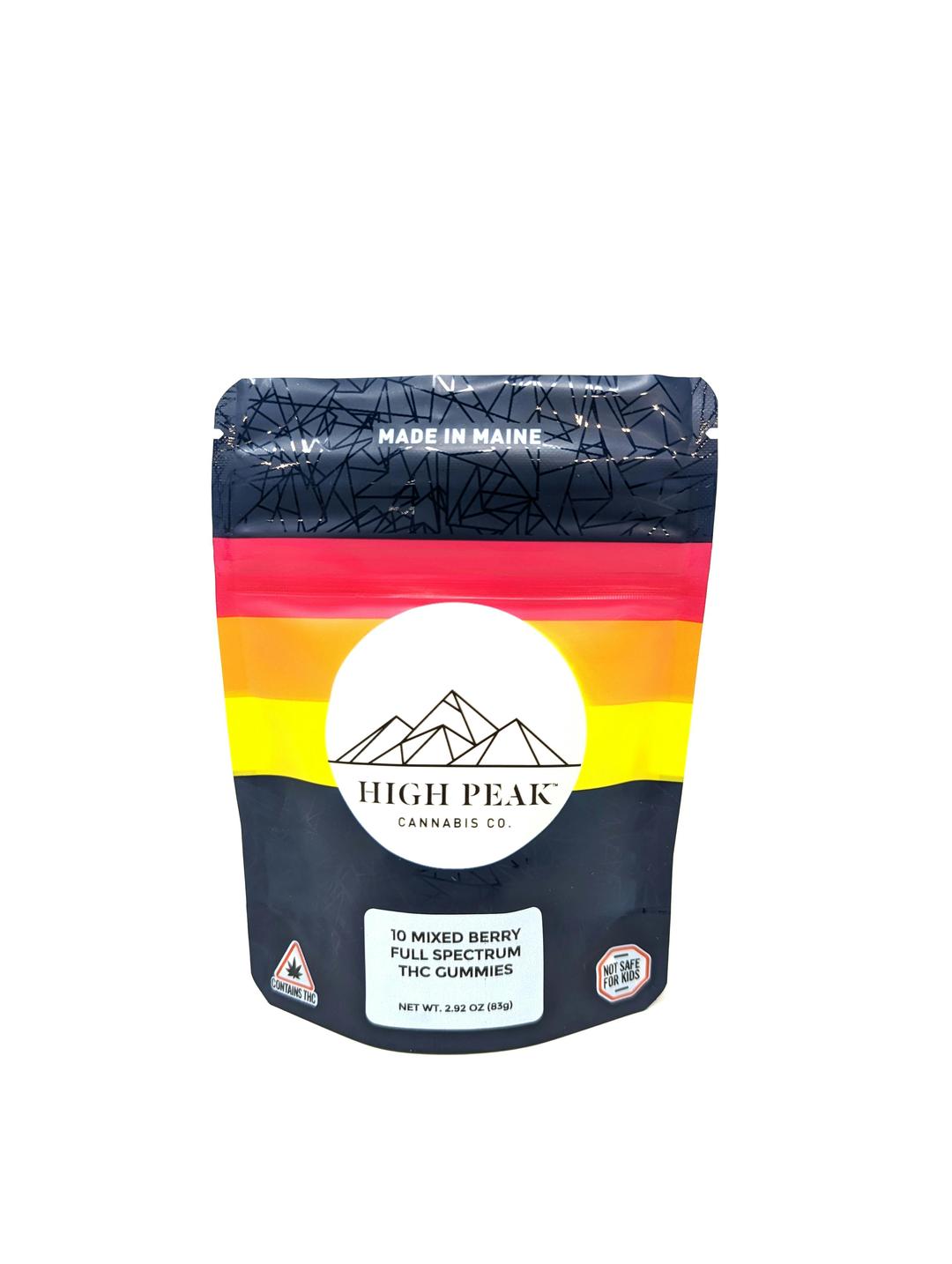 High Peak Cannabis Co. | Mixed Berry Gummies - Vegan - Recreational
