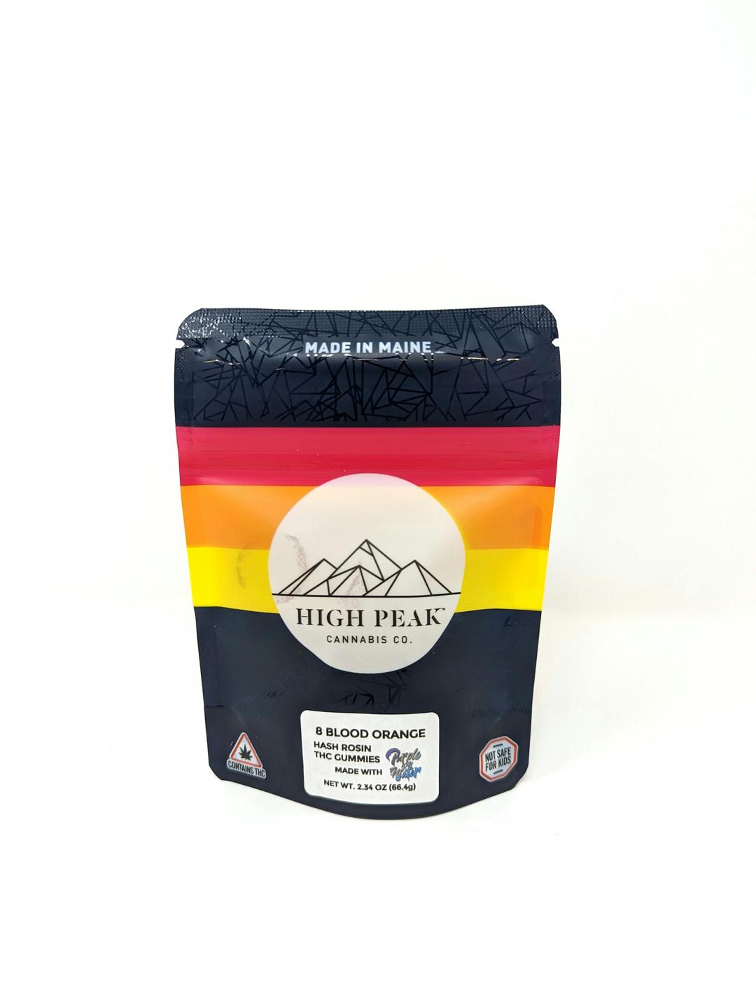 High Peak Cannabis Co. | Blood Orange Gummies - Vegan - Recreational