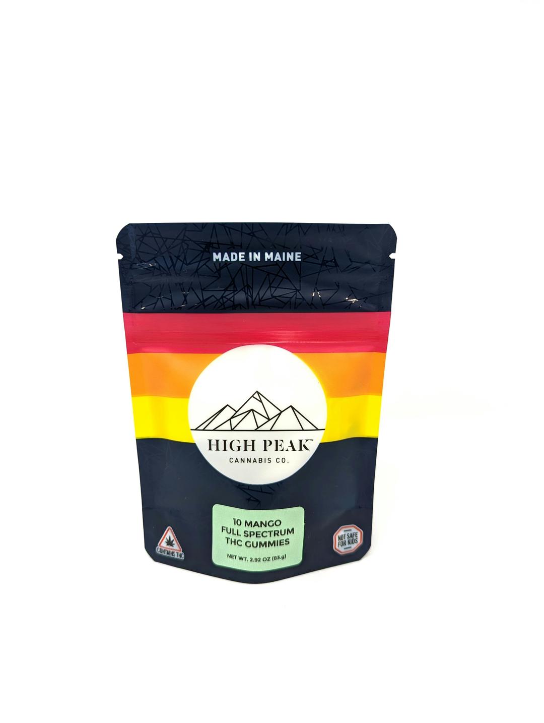 High Peak Cannabis Co. | Mango Gummies - Vegan - Recreational