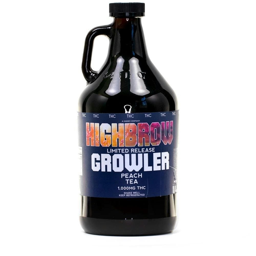 Highbrow Peach Tea Growler 1000mg - Medical