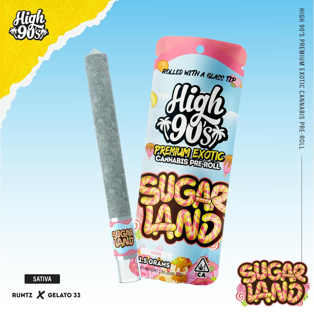 High 90s : Sugarland 1.5g High Roller Pre-Roll