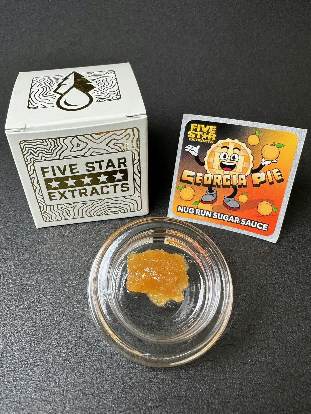 Five Star Extracts: Georgia Pie - 1 Gram Nug Run Sugar Sauce