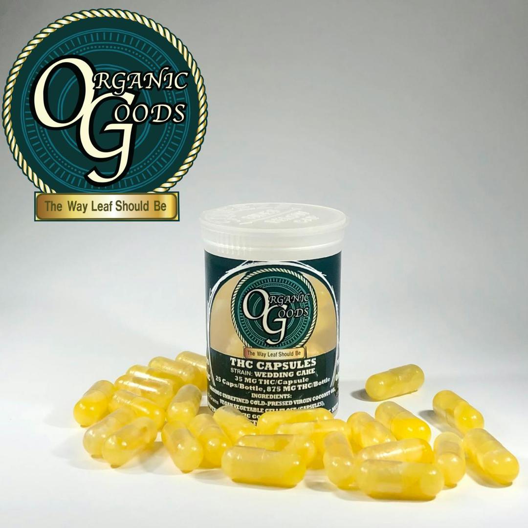 Organic Goods THC Capsules Wedding Cake 875 MG