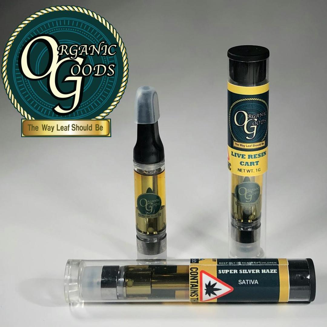 Organic Goods Cartridge Live Resin Super Silver Haze 1 G