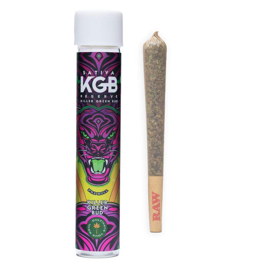 KGB RESERVE - KILLER GREEN BUD - AMNESIA HAZE X CAKE - 1 GRAM