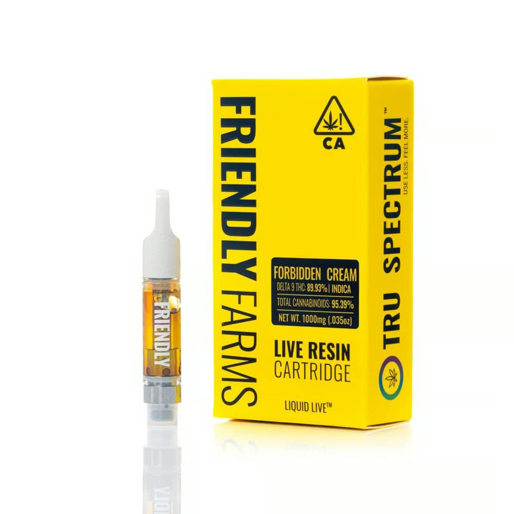Forbidden Cream 1g Live Resin Cartridge