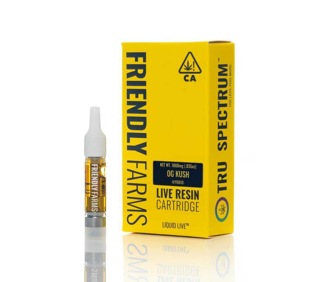 OG Kush 1g Live Resin Cartridge