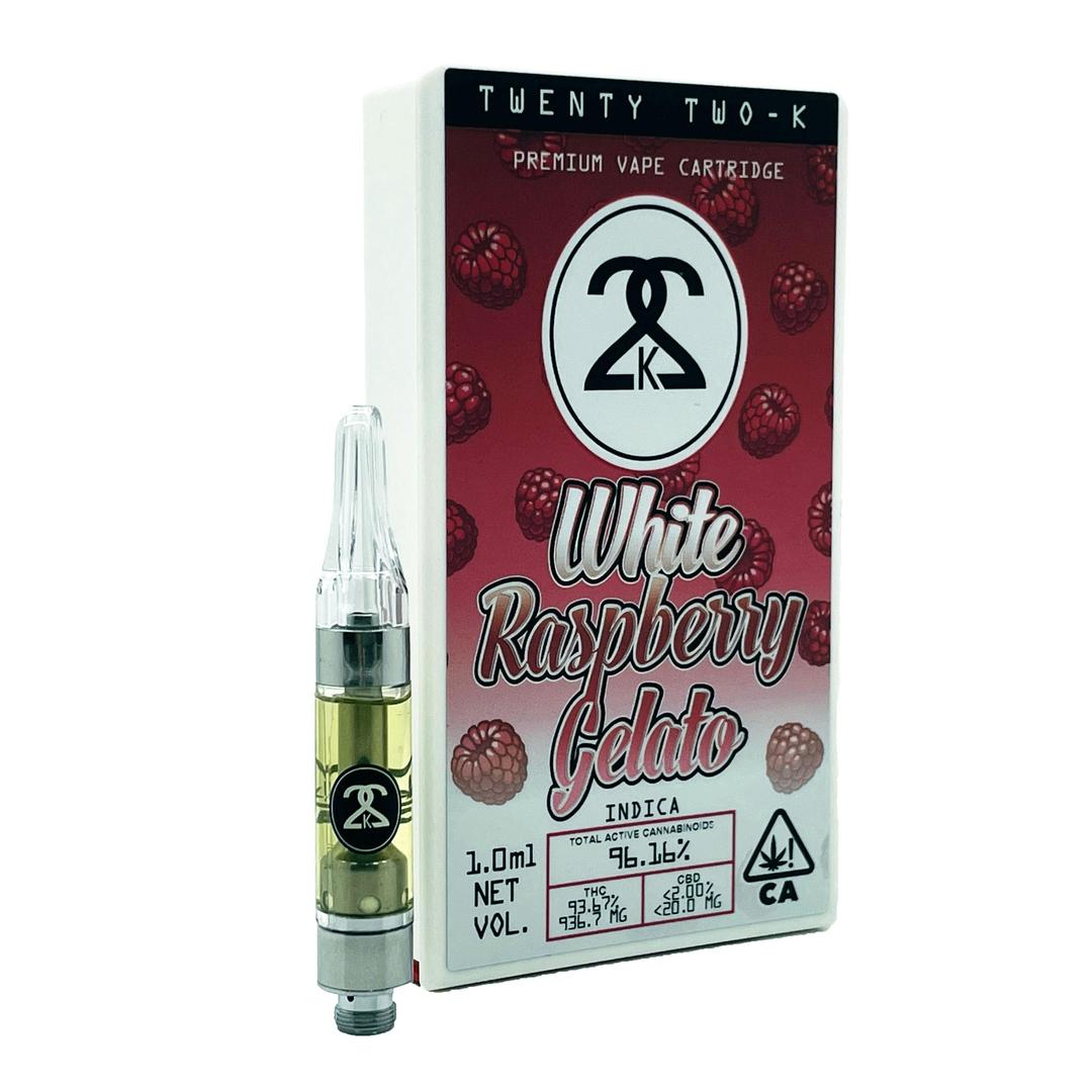 22K - White Raspberry Gelato - Cartridge - 1.0ml