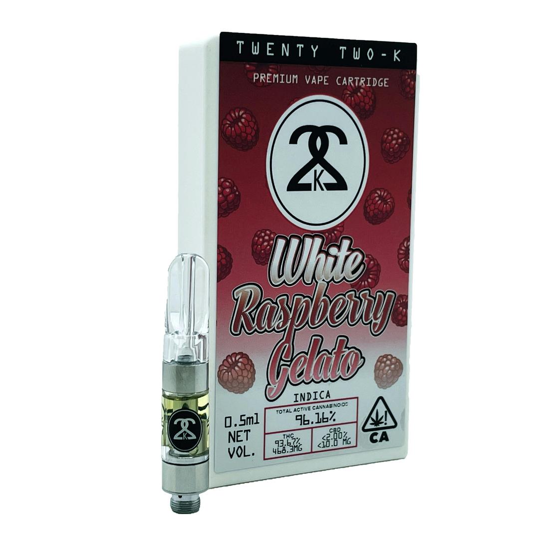 22K - White Raspberry Gelato - Cartridge - 0.5ml