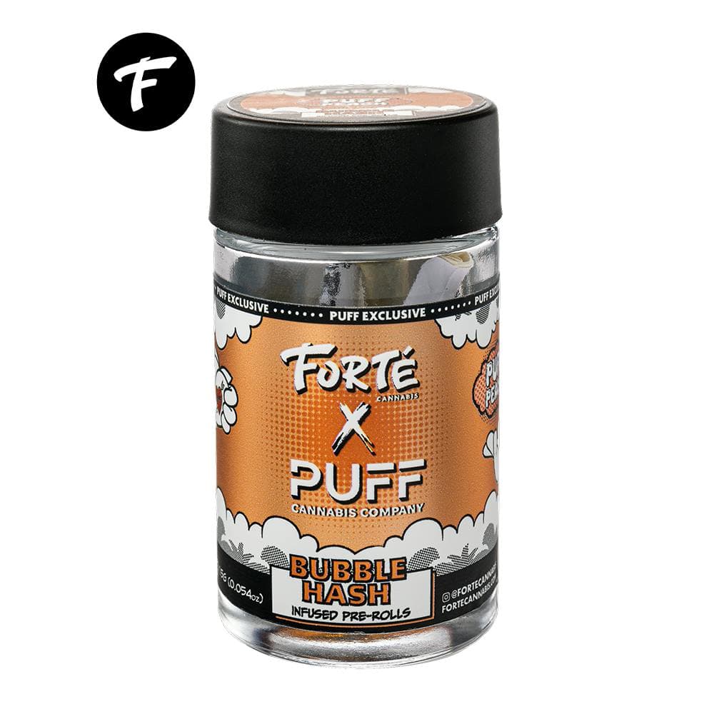 Forté x Puff Peach Bubble Hash Infused Pre-Rolls (3 Pack)