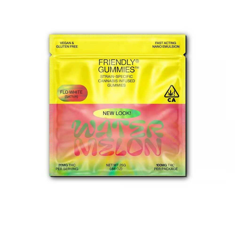 Watermelon x Flo White [5pk] (100mg) Gummies