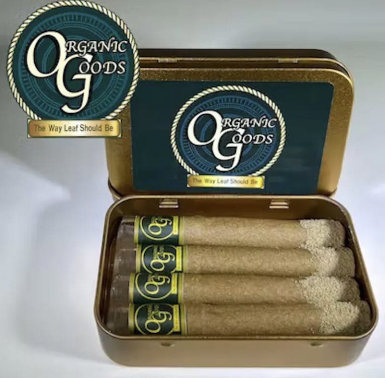 Organic Goods TF Mini Blunts Dipped in Badder & Kief Blurple 6.8 G