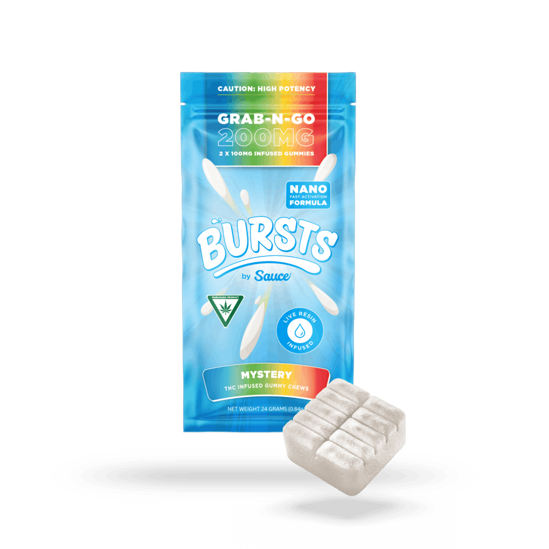 BURSTS Mystery Flavor - 200MG Live Resin Infused Edibles