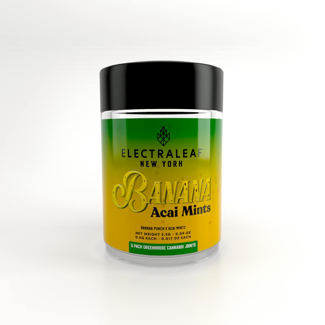 Banana Acai Mints - Pack of 5 Pre-Rolls Joints