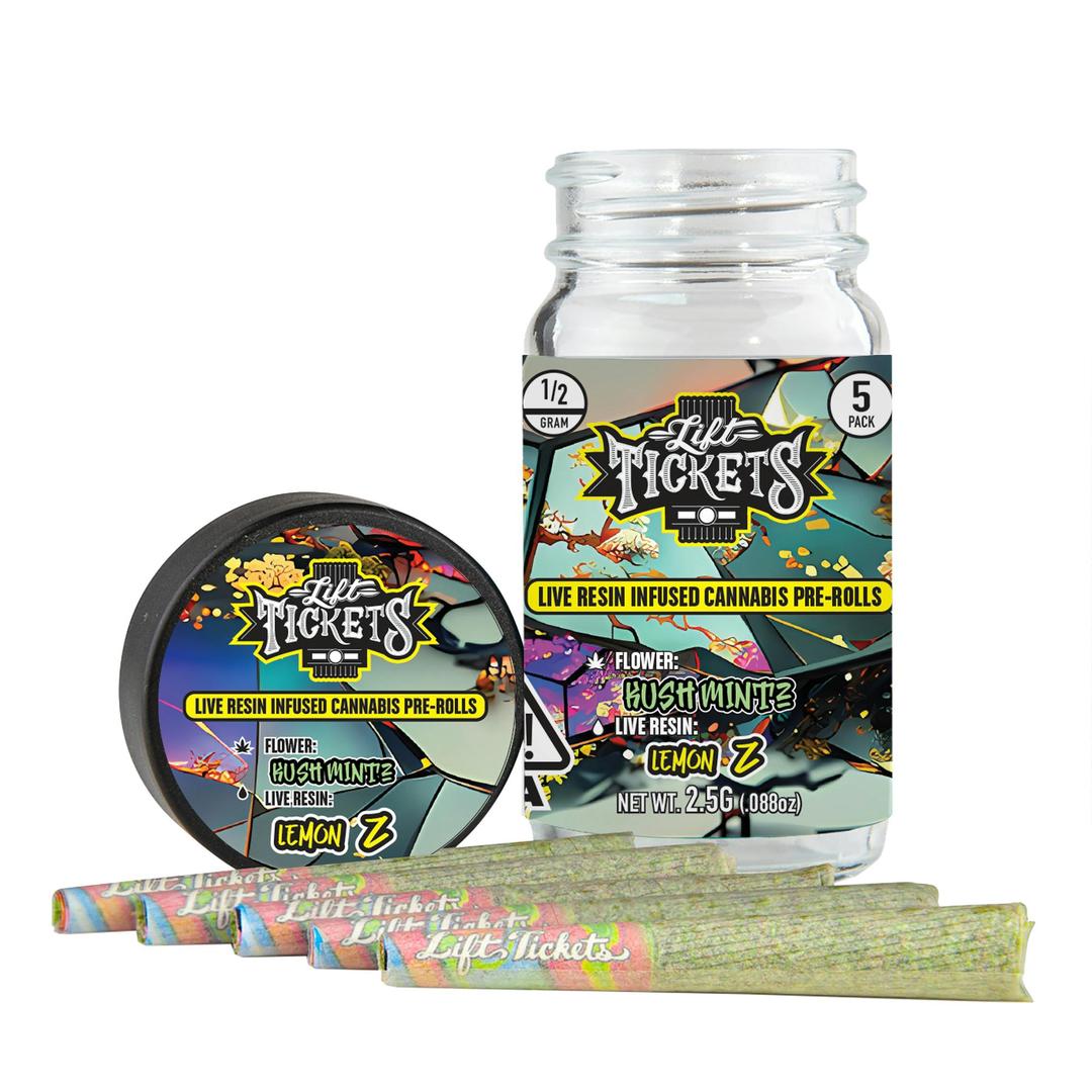 Kush Mintz x Lemon Z - Infused Pre-Roll 5-Pack