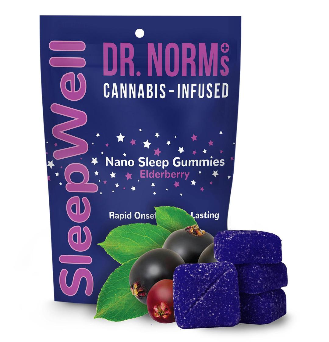 SLEEPWELL Elderberry Fast-Acting Sleep Gummies 100mg THC 50mg CBN