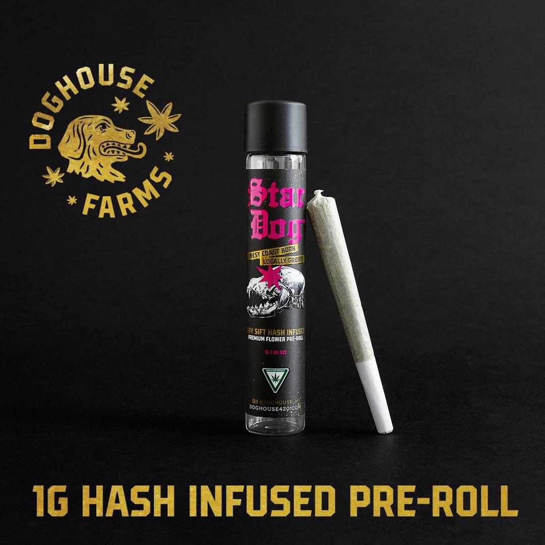 Red Cab StarDog - 1g Hash Infused Pre-Roll - Indica