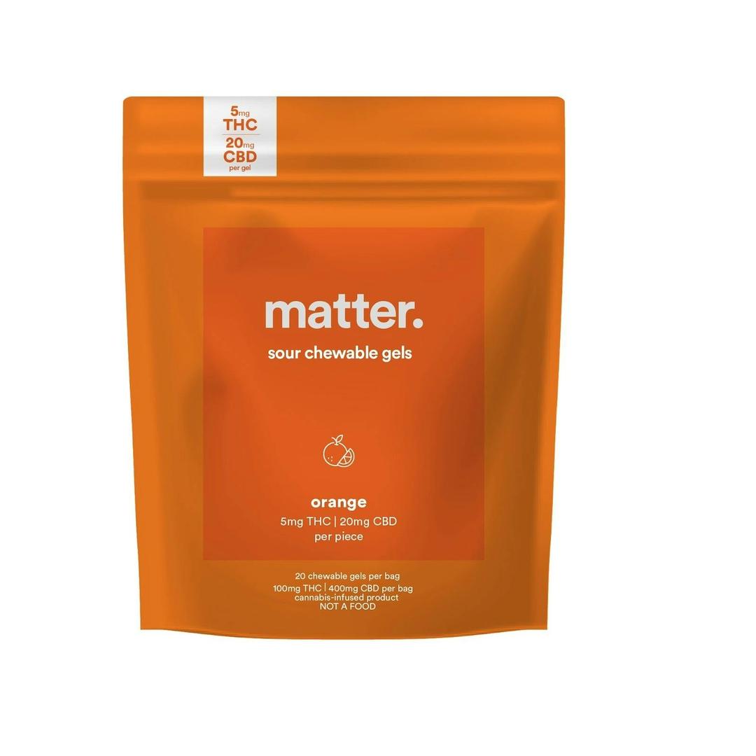1:4 Orange Chewable Gels CBD [20ct] (500mg)