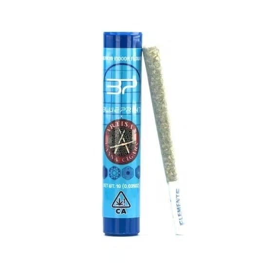 Artisan - 1 gram Prerolls - Purple Dino by Blue Print - 26% THC (I/S)