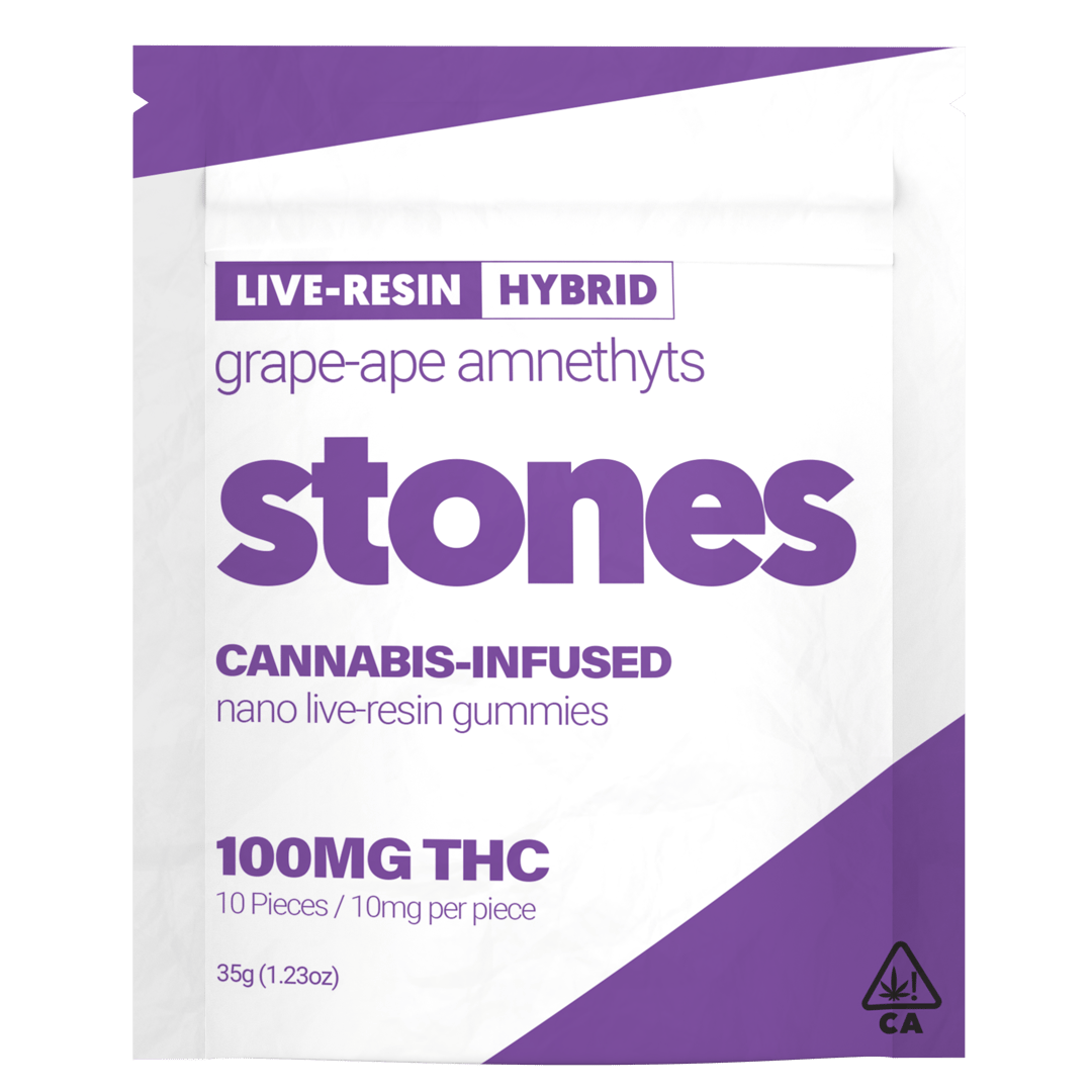 Grape-Ape Amnethyts Live Resin (100mg) Vegan Gummies