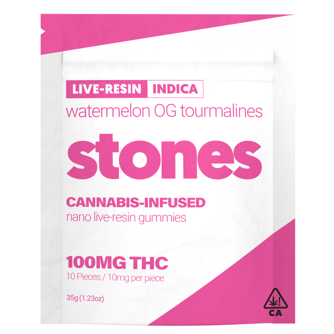 Watermelon OG Tourmalines Live Resin (100mg) Vegan Gummies