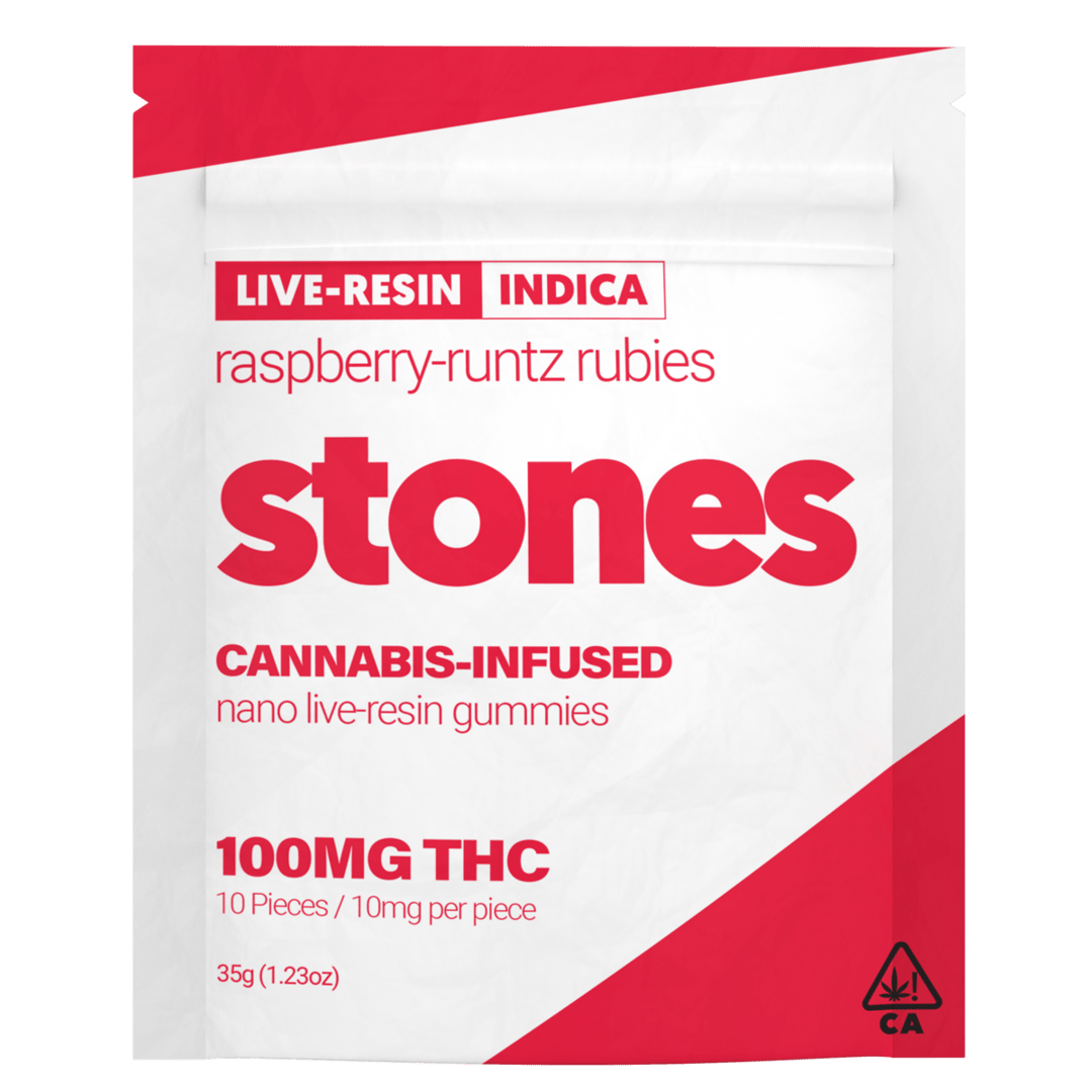 Rainbow-Runtz Rubies Live Resin (100mg) Vegan Gummies