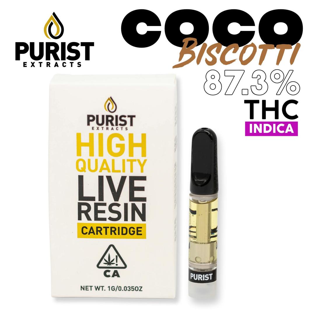 Coco Biscotti Live Resin 1G Cartridge