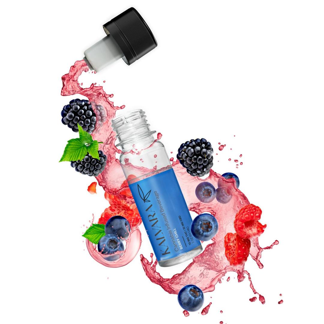 Kalvara Berry Chill 1:1 CBD + THC Cannabis Cocktail