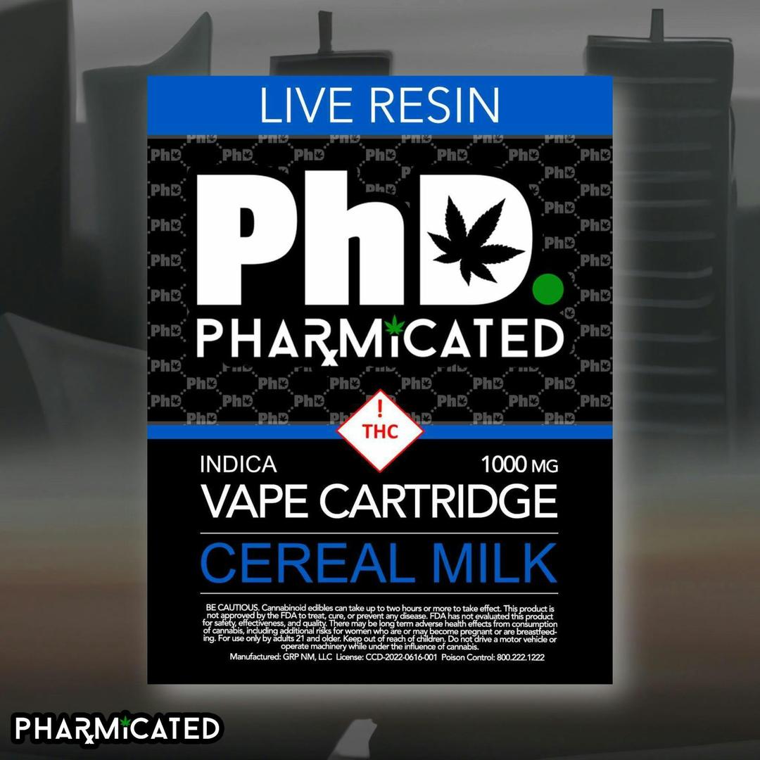 PhD 510 Thread Resin Vape Cart - Cereal Milk (I)