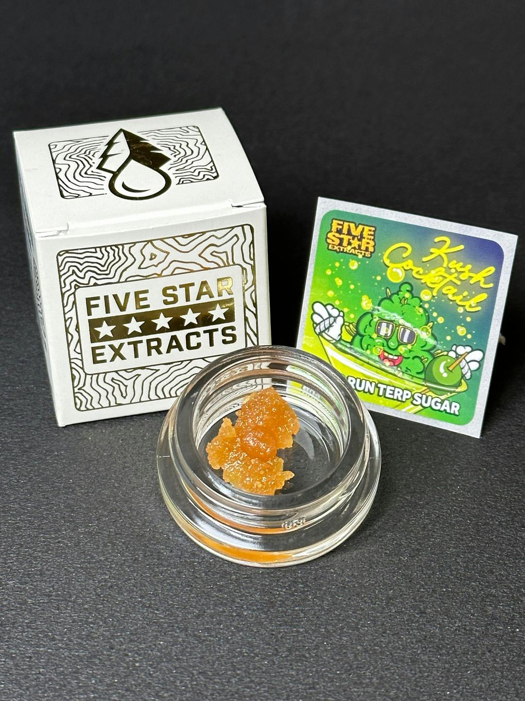 Five Star Extracts: Kush Cocktail - 1 Gram Nug Run Terp Sugar
