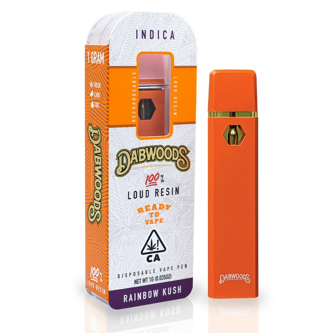 DABWOODS 1 GRAM LIVE RESIN ALL IN ONE DEVICE RAINBOW KUSH