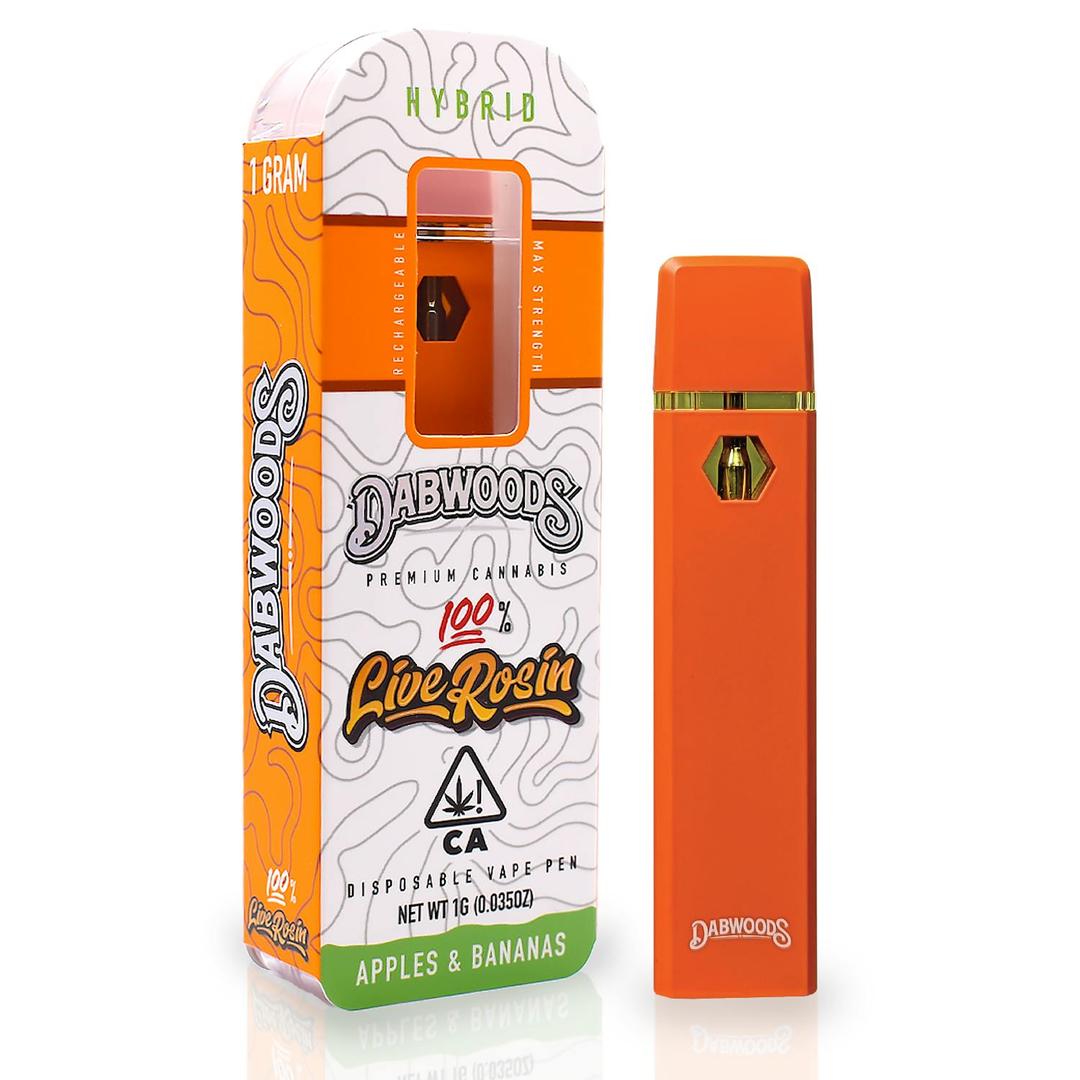 DABWOODS 1 GRAM LIVE ROSIN ALL IN ONE DEVICE APPLES & BANANAS