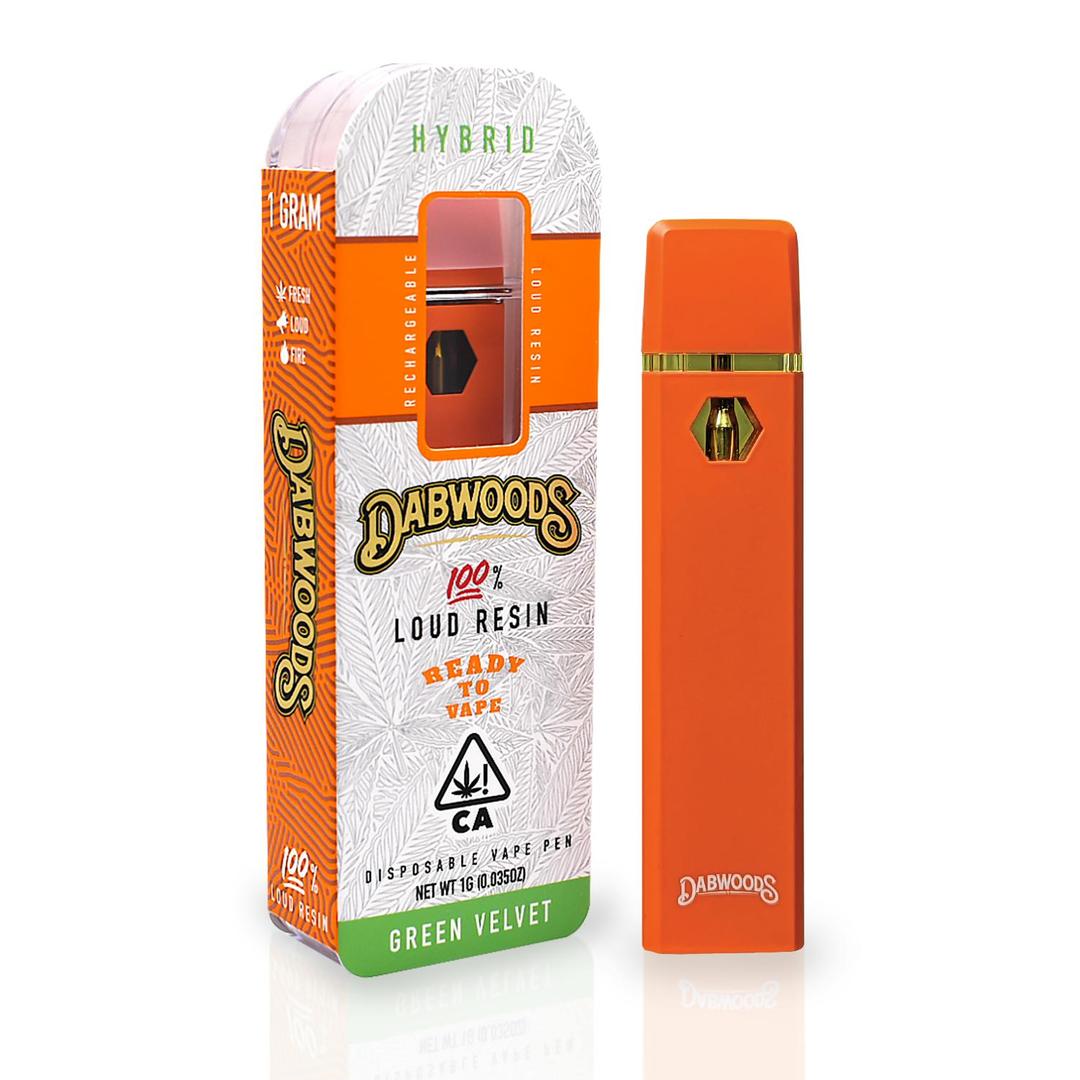 DABWOODS 1 GRAM LIVE RESIN ALL IN ONE DEVICE GREEN VELVET