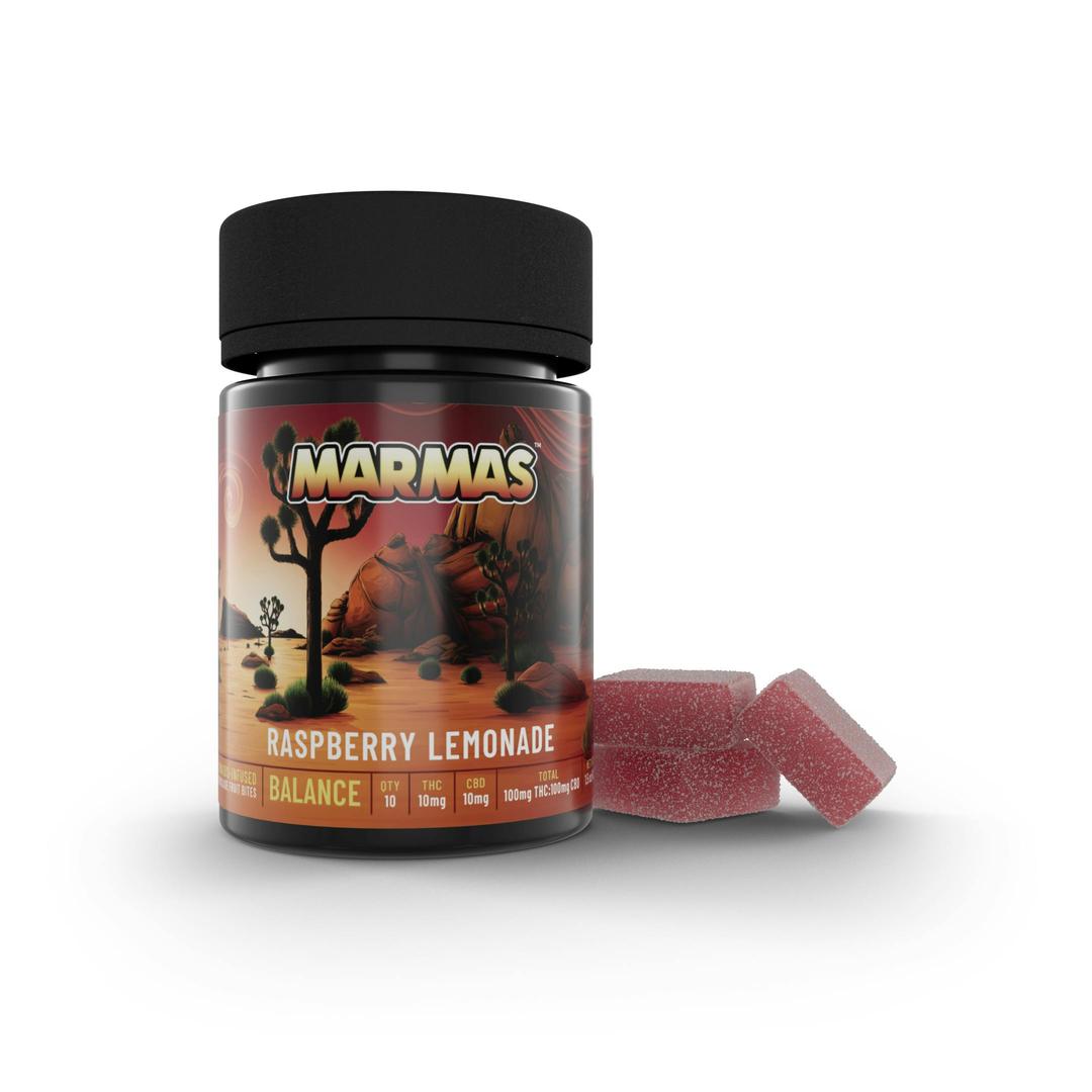 Raspberry Lemonade Marmalade Bites 1:1 100mg