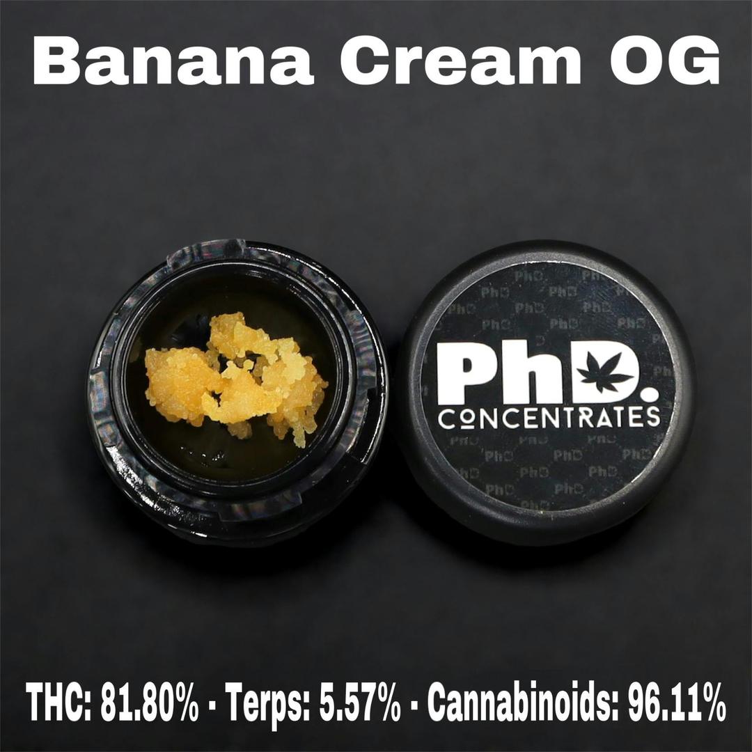 PhD Concentrate 1 gram - Banana Cream OG Badder