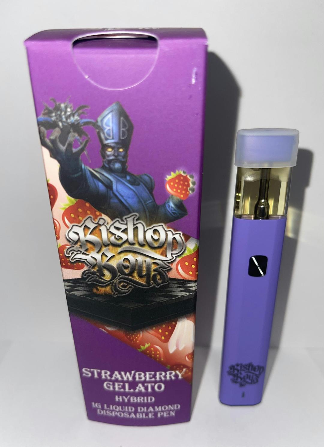 Bishop Boyz Liquid Diamond Disposable 1g Strawberry Gelato