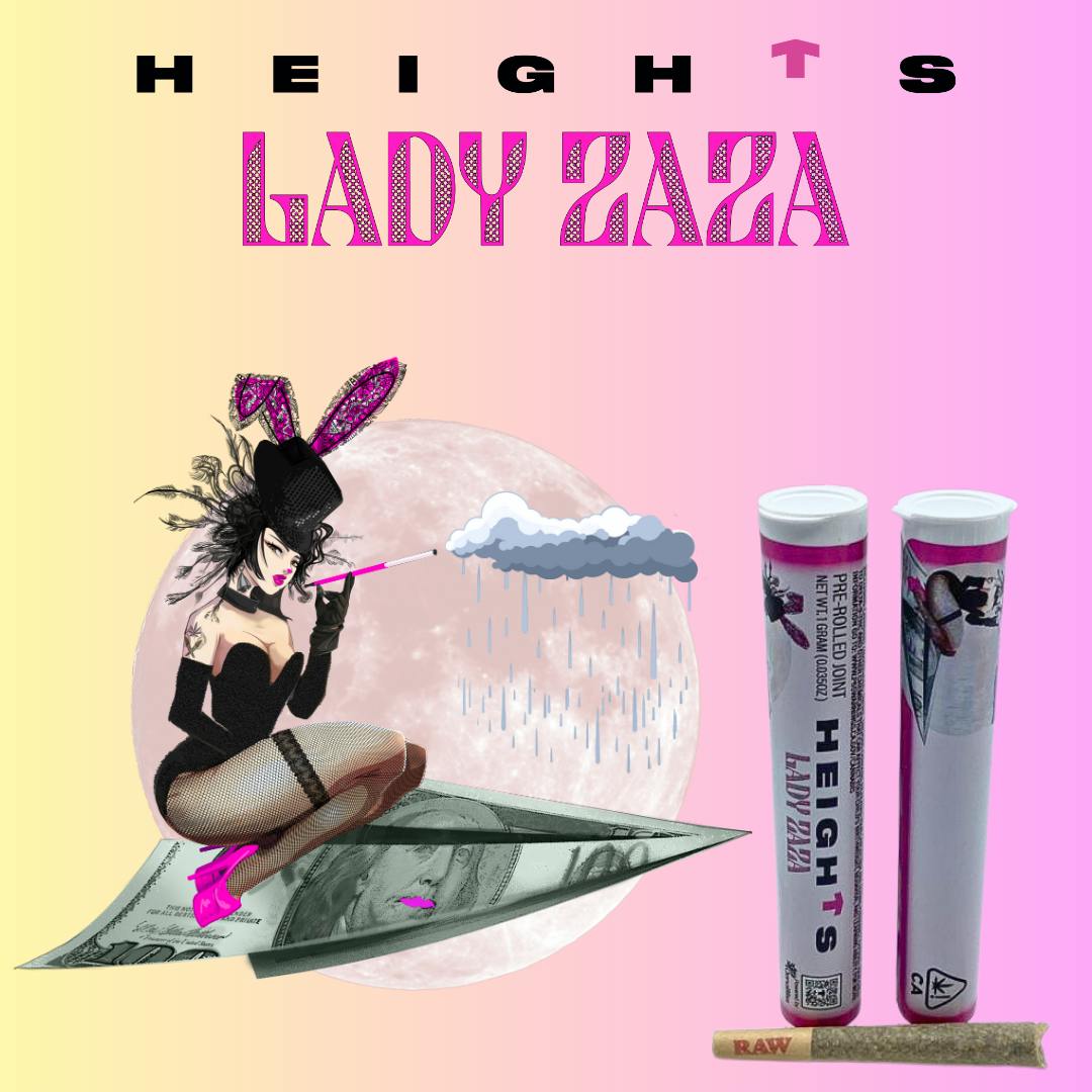 HEIGHTS Lady ZAZA - 1g Pre-Roll Indoor Flower
