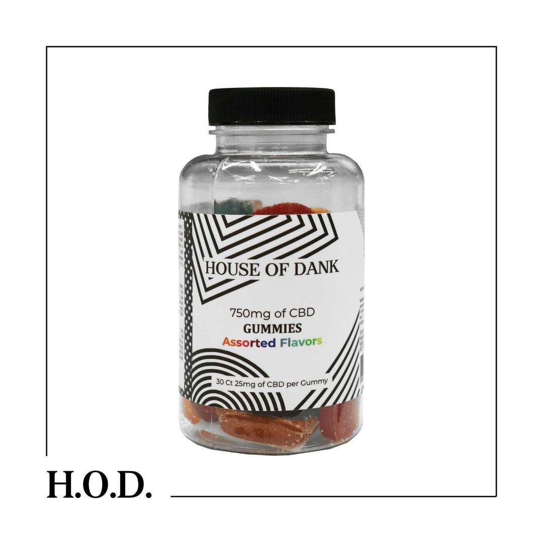 H.O.D. CBD Variety Flavor Full Spectrum Gummies 750mg