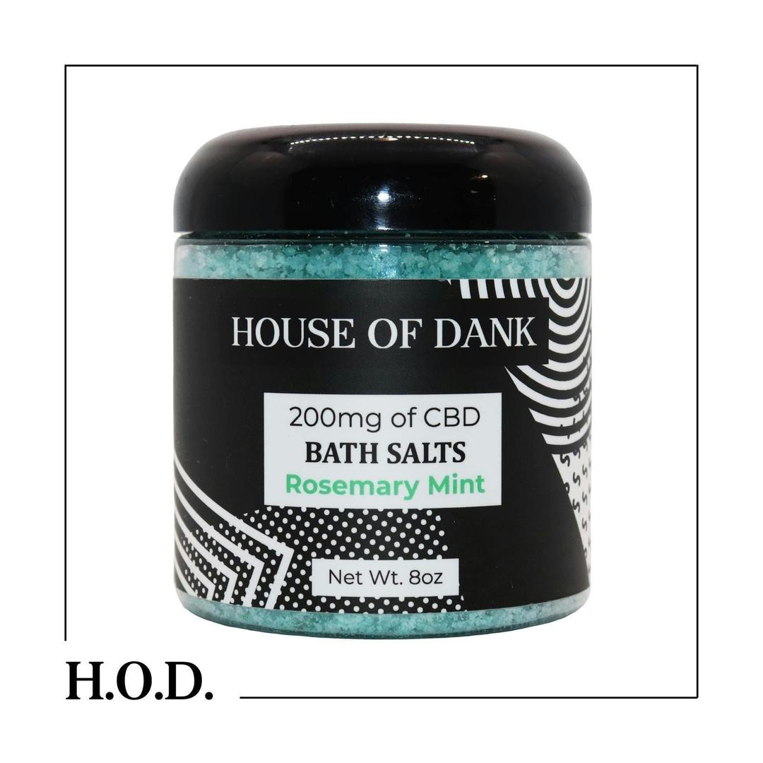 H.O.D. CBD Rosemary Mint Bath Salts 200mg