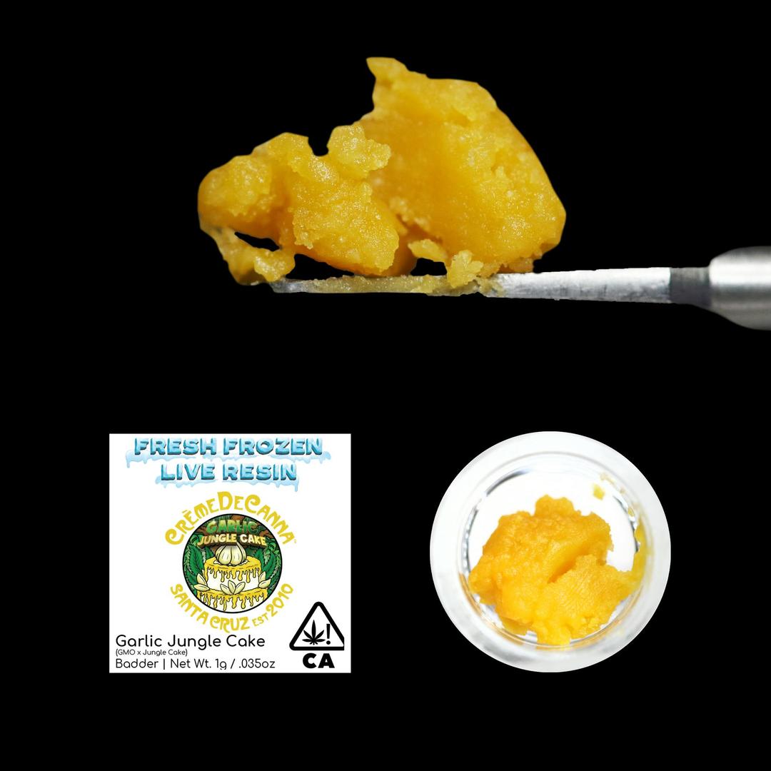 Garlic Jungle Cake Fresh Frozen Live Resin Badder 1g