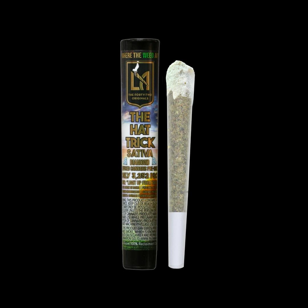 The Hat Trick Sativa Terp Diamond Infused Pre-Roll 1g