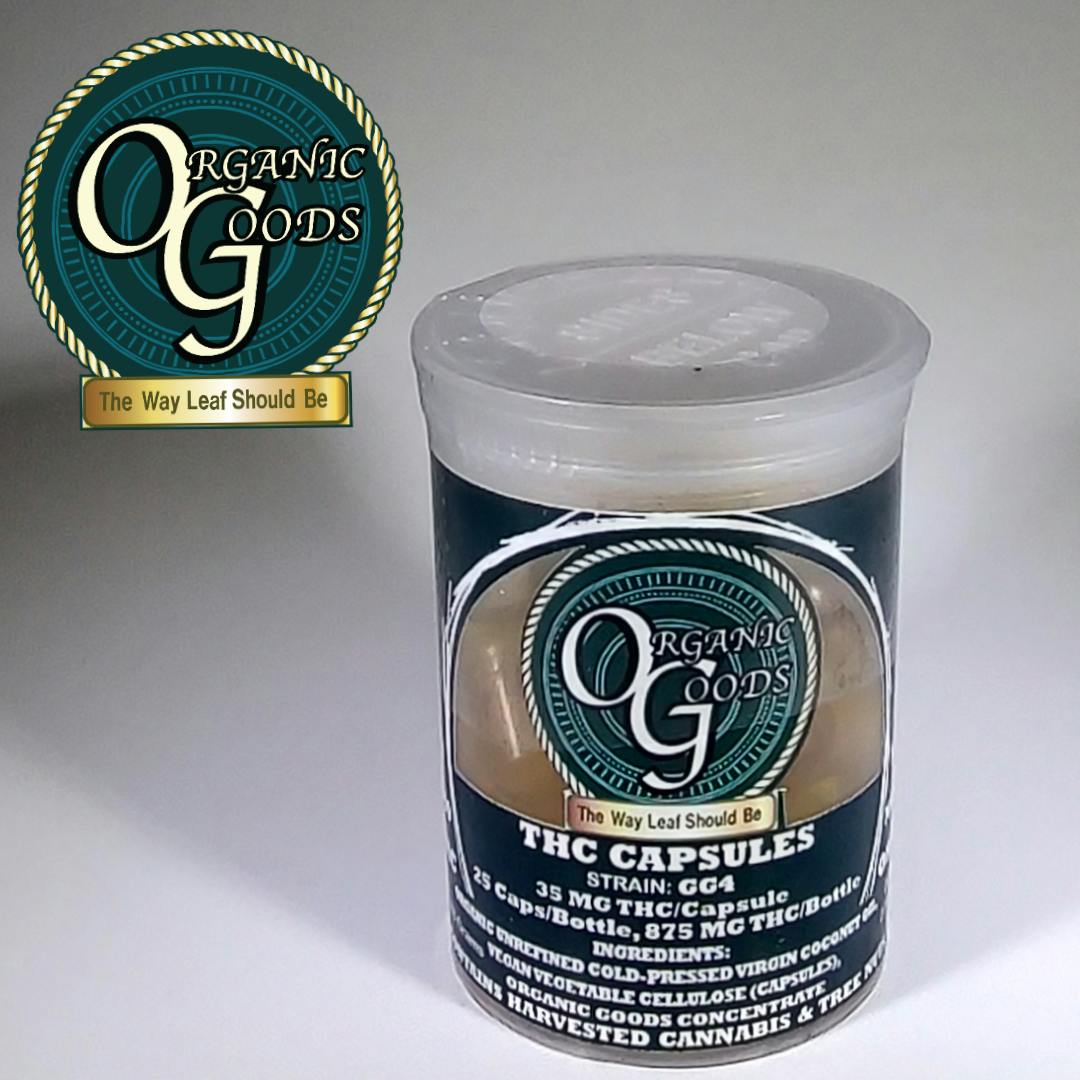 Organic Goods THC Capsules GG4 875 MG
